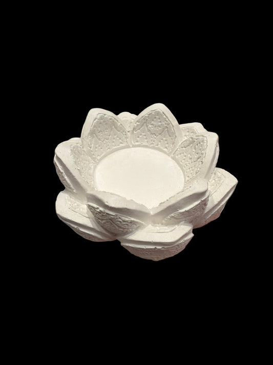 Candelabro flor de loto tridimensional